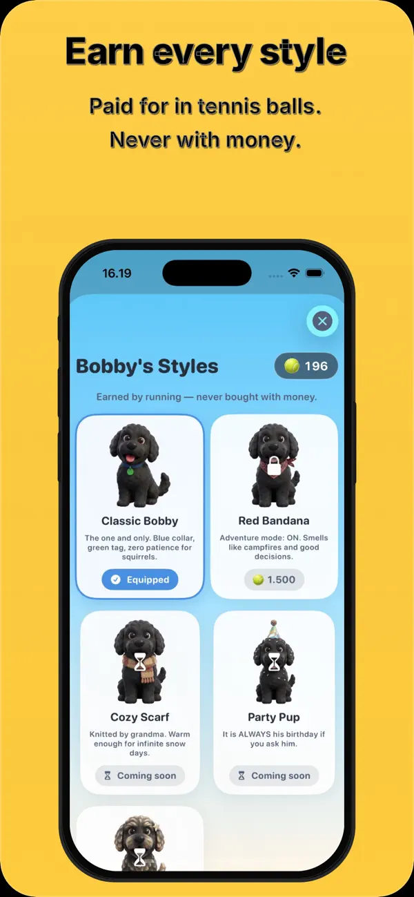 Bobbys styles købes for tennisbolde, aldrig for penge