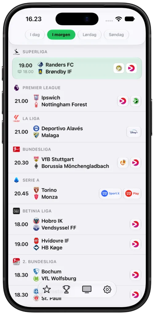 TVBold på en iPhone